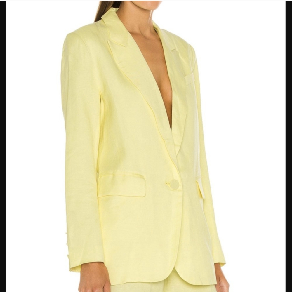 BARDOT Linen Blazer 🌟 Summer Canary Yellow 😍 US 8 M